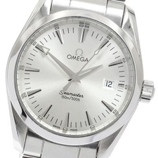 Orologio Uomo Omega Seamaster Aqua Terra 2518.30 Data Quadrante Argento Quarzo_905153