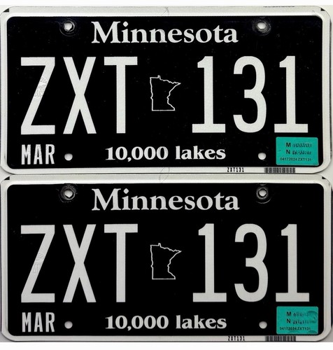Coppia targhe minnesota - targhe,