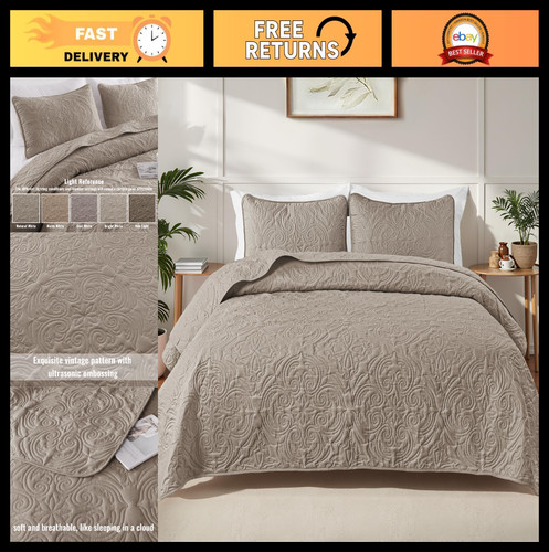 Set copriletto trapuntato king - set,