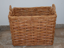 Cesto contenitore porta legna portalegna vimini giunco Misure 50x36x h.45 cm