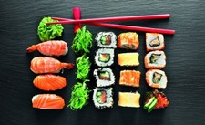 90 x 55cm Sushi Print PVC