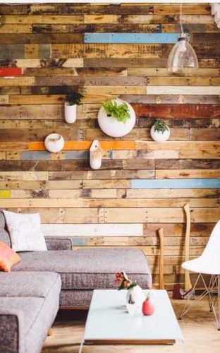 Pareti mosaico legno - pareti, a