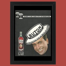 Anni ' 60  * Pubblicità Originale "Rosso Antico, Buton L'Aperitivo Che Si Beve i