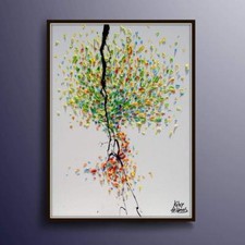 Albero 30" Dipinto Olio su