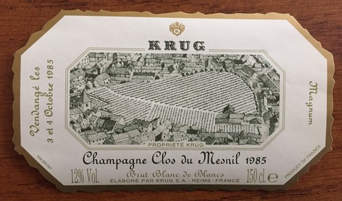 Une étiquette champagne - de,