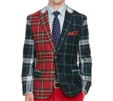 Uomo Moderno Tartan Giacca