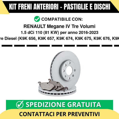 Kit freni anteriori pastiglie - freni,