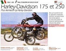 HARLEY DAVIDSON 175 et 250 SS