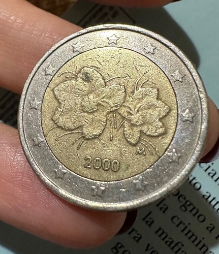 Moneta euro finlandia 2000 - moneta,