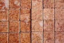 PIASTRELLE MOSAICO ANTICATO 10x10x1 cm in / MARMO ROSSO  (conf. 50 PZ)