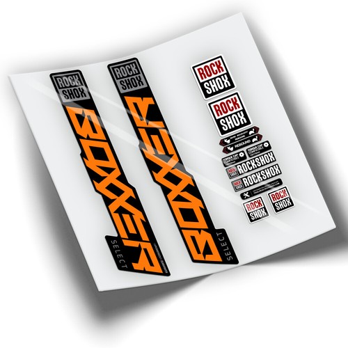 Adesivi forcella rockshox - adesivi,