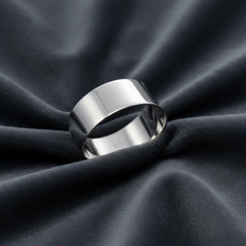 Anello fascione argento - argento, 925