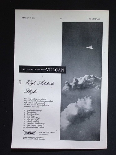 Original 1954 advert avro - original,