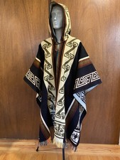 Poncho lana alpaca nativi
