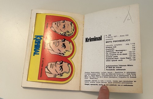 Kriminal 296 adesivo - n.,