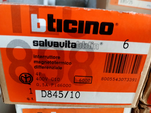 Bticino d845 magnetotermico - bticino, d845/10