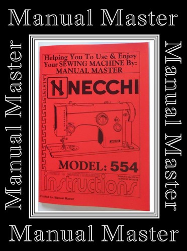 Necchi 554 libretto manuale - necchi,