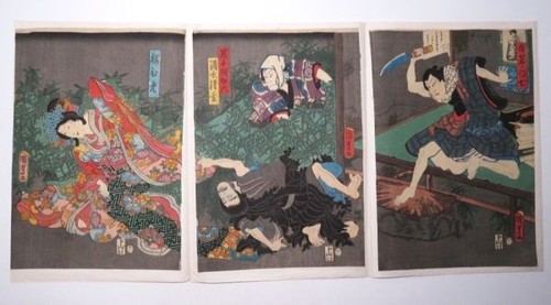 Utagawa kunisada xilografia - kunisada,