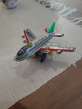 Aereo latta tin  Alitalia raro made in Japan da collezione raro  aereoplano