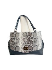 Borsa donna vera pelle postino - borsa,