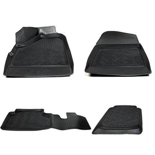 Set tappeti gomma 4x4 nero - 4x4,