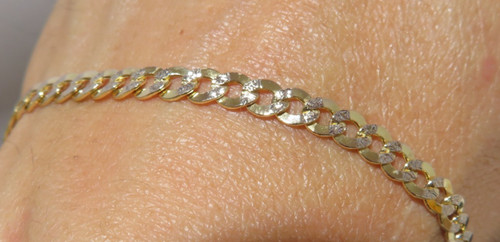 Bracciale maglia cordolo - bracciale, cavo