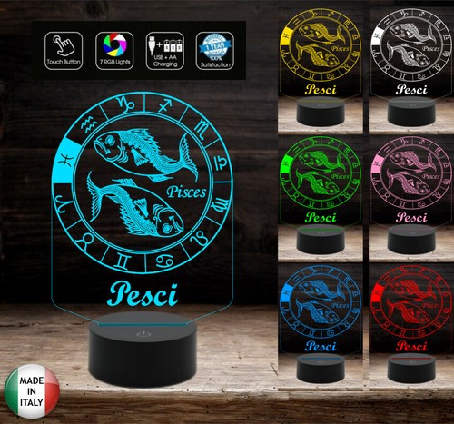 Lampada led segno zodiacale
