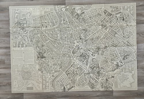 Mappa rara roma 1972 - mappa,