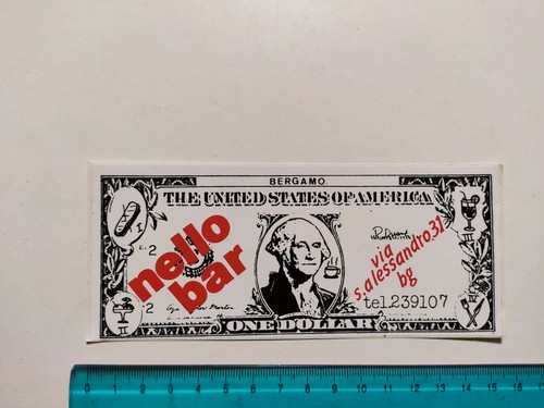Adesivo nello bar one dollar - adesivo,