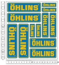 Adesivi Stiker OHLINS per