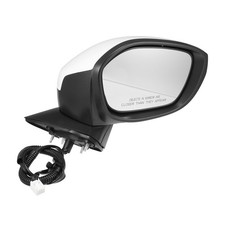 3 Pin White Rearview Mirror