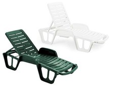 LETTINI LETTINO SDRAIO FISSO IN RESINA CM. 192x71xH100 PEZZI 2