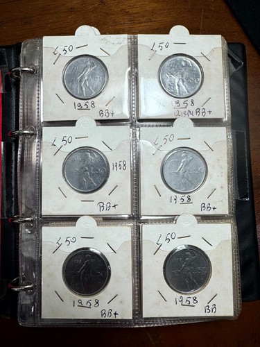 Lotto pezzi lire 1958 - 60,