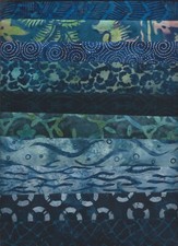 Bali Batiks, Dark Blue Fats