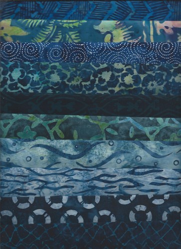 Bali batiks grassi blu scuro - batiks,,