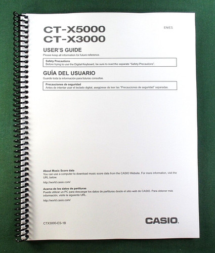 Casio x5000 instruction - ct-x5000,