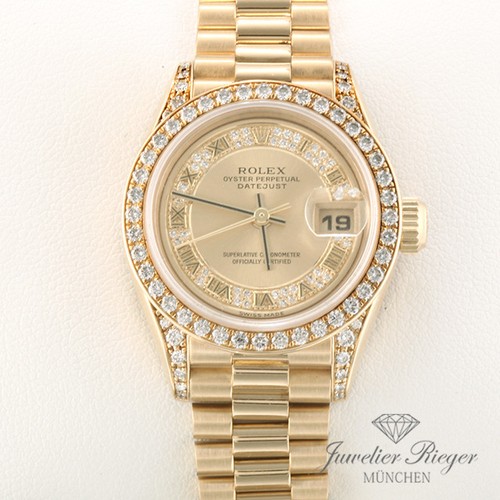 Rolex lady datejust oro giallo - rolex,