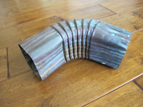 Patina gomito grondaia rame - gomito,