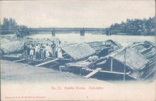 CEYLON Colombo Padda barche 1909 PC