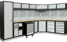 ARREDAMENTO ALLESTIMENTO MODULARE PER OFFICINA GARAGE RACING MOBILI ATTREZZI