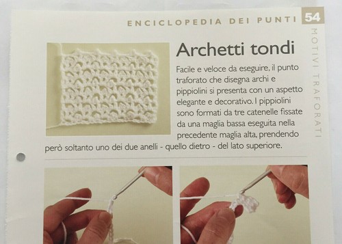 Scheda tecnica punti uncinetto - tecnica,