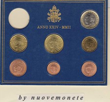 VATICANO VATICAN ANNO 2002 UNC LE PRIME IN EURO SCEGLI QUELLE CHE TI SERVONO