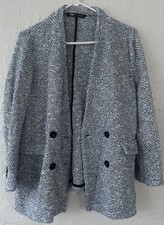 Giacca blazer Zara blu bianco