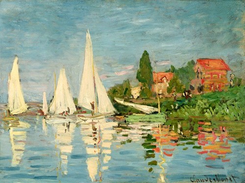 Quadro claude monet regatta - monet,
