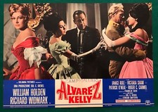 LOTTO DI 4 FOTOBUSTE ORIGINALI ALVAREZ KELLY WILLIAM HOLDEN WIDMARK WESTERN 1966