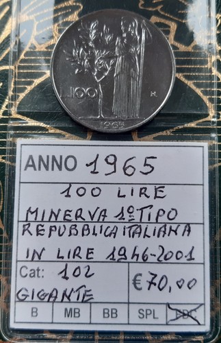 100 lire 1965 - ,