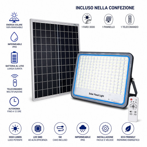Faro solare 3000w - faro,
