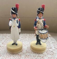 HN Francia, Napoleone, 2 soldatini piombo dipinti a mano, fanteria + granatiere