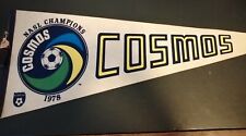 Bandiera Pennant New York Cosmos 1978 Pele Beckenbauer Chinaglia NASL rara 