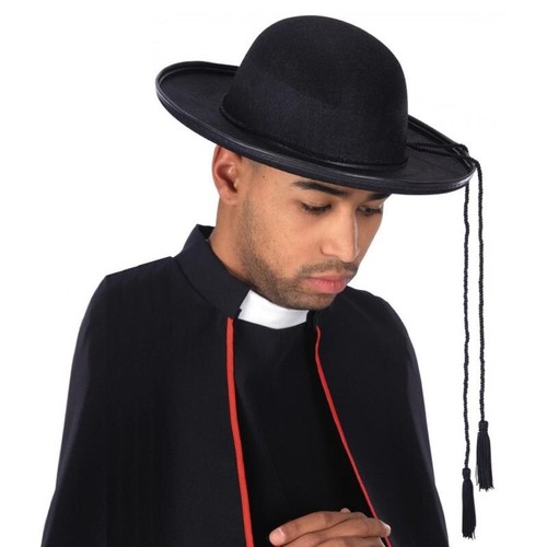 Cappello prete feltro - prete,